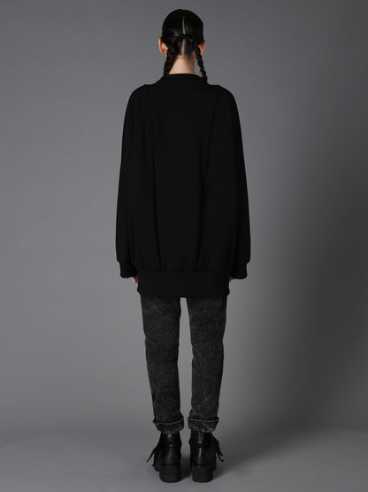 DOUBLE FACE JERSEY LONG ZIP BLOUSON