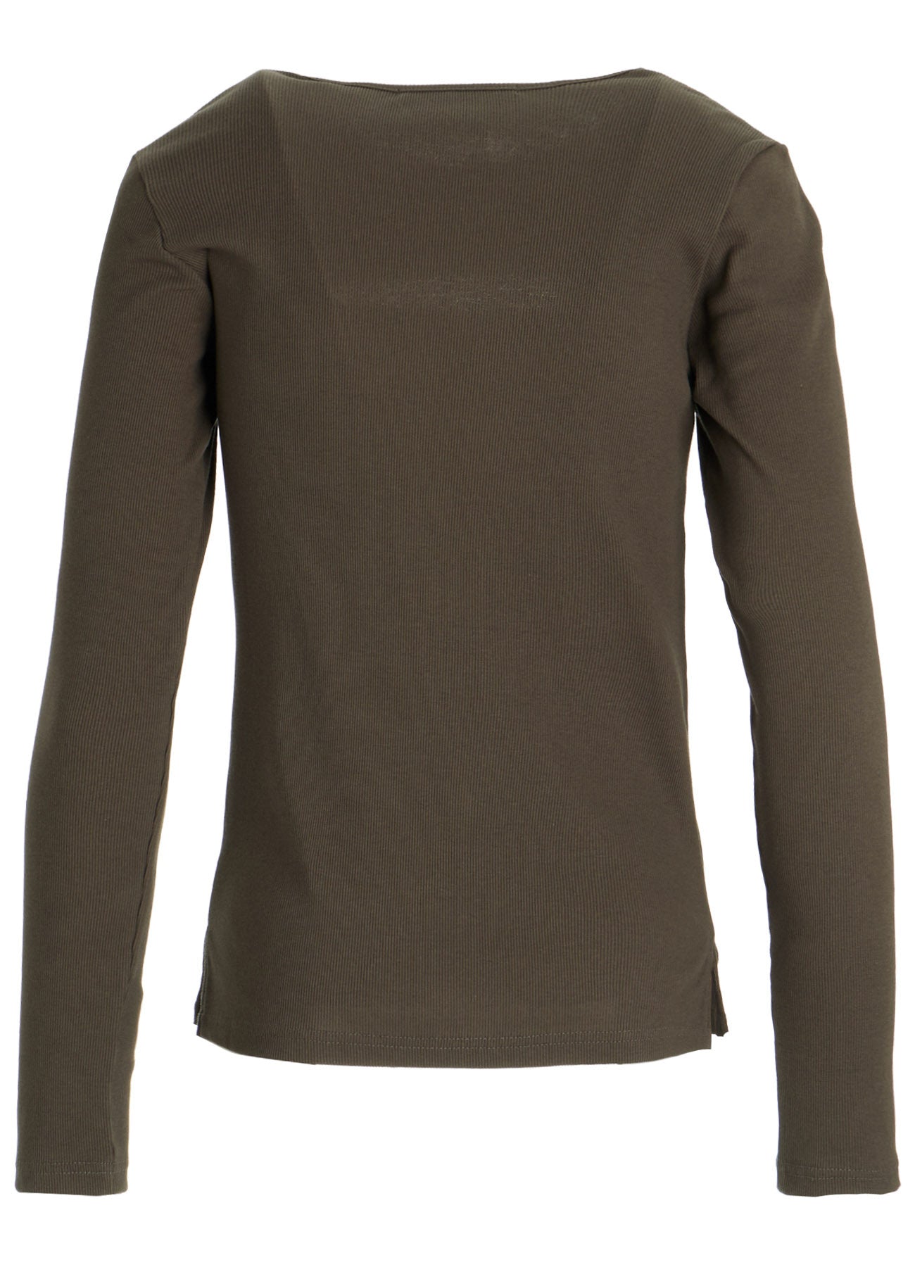 C/ RIB SLIT CHEST LONG SLEEVE T – THE SHOP YOHJI YAMAMOTO