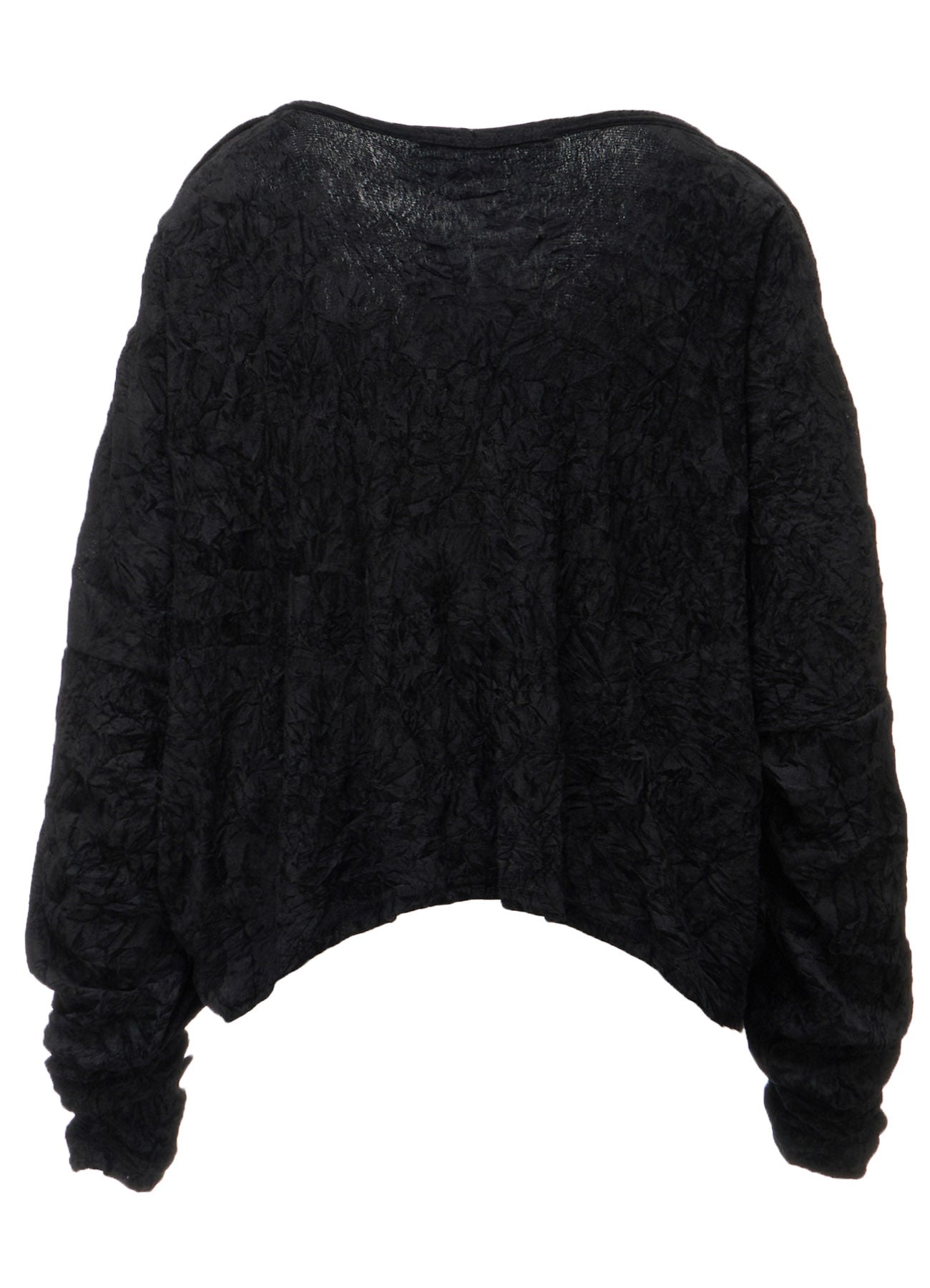 FLOCKED TULLE SHOULDER OPEN SHORT T