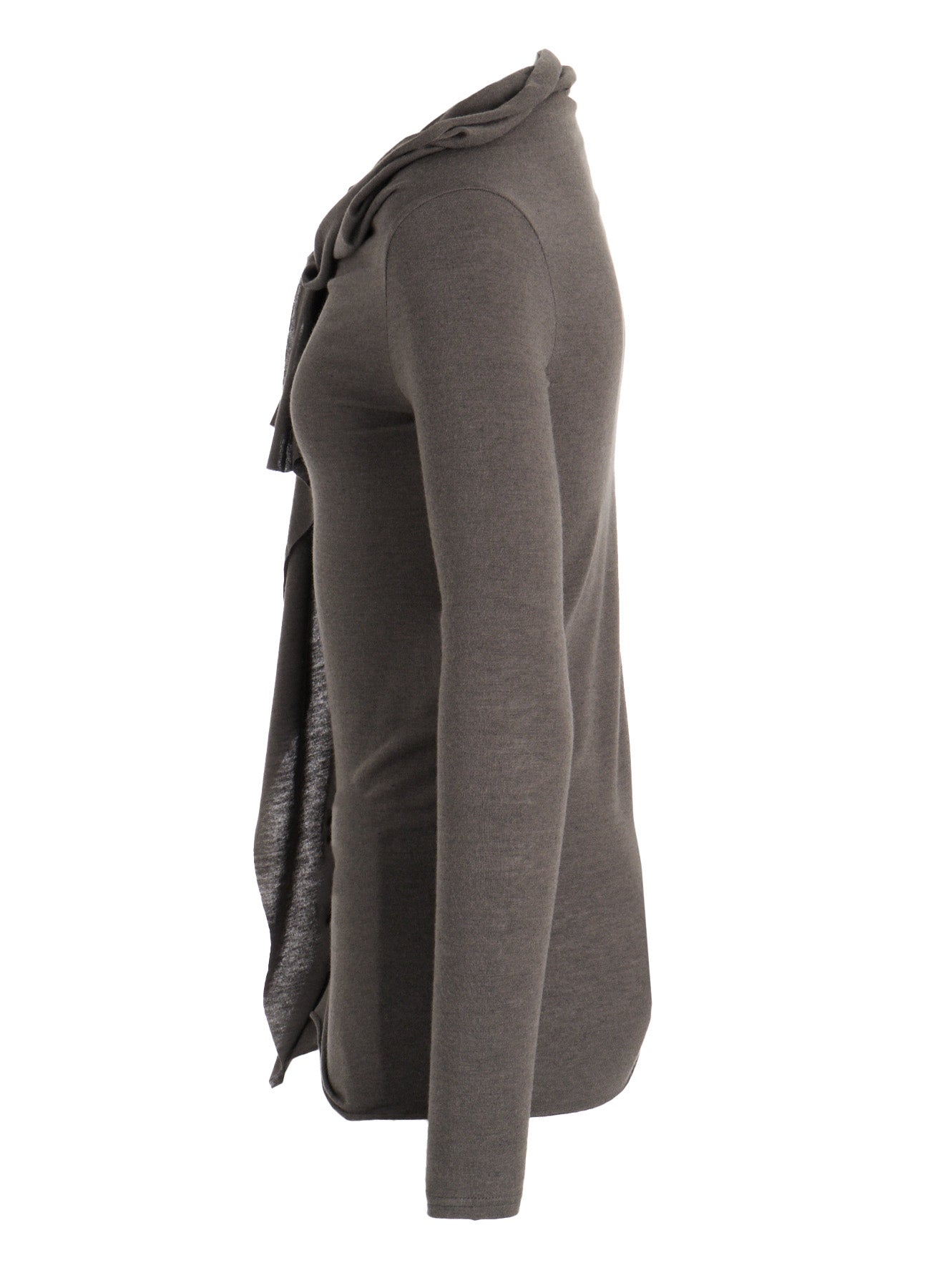 GAUZE STRETCH JERSEY DRAPED T
