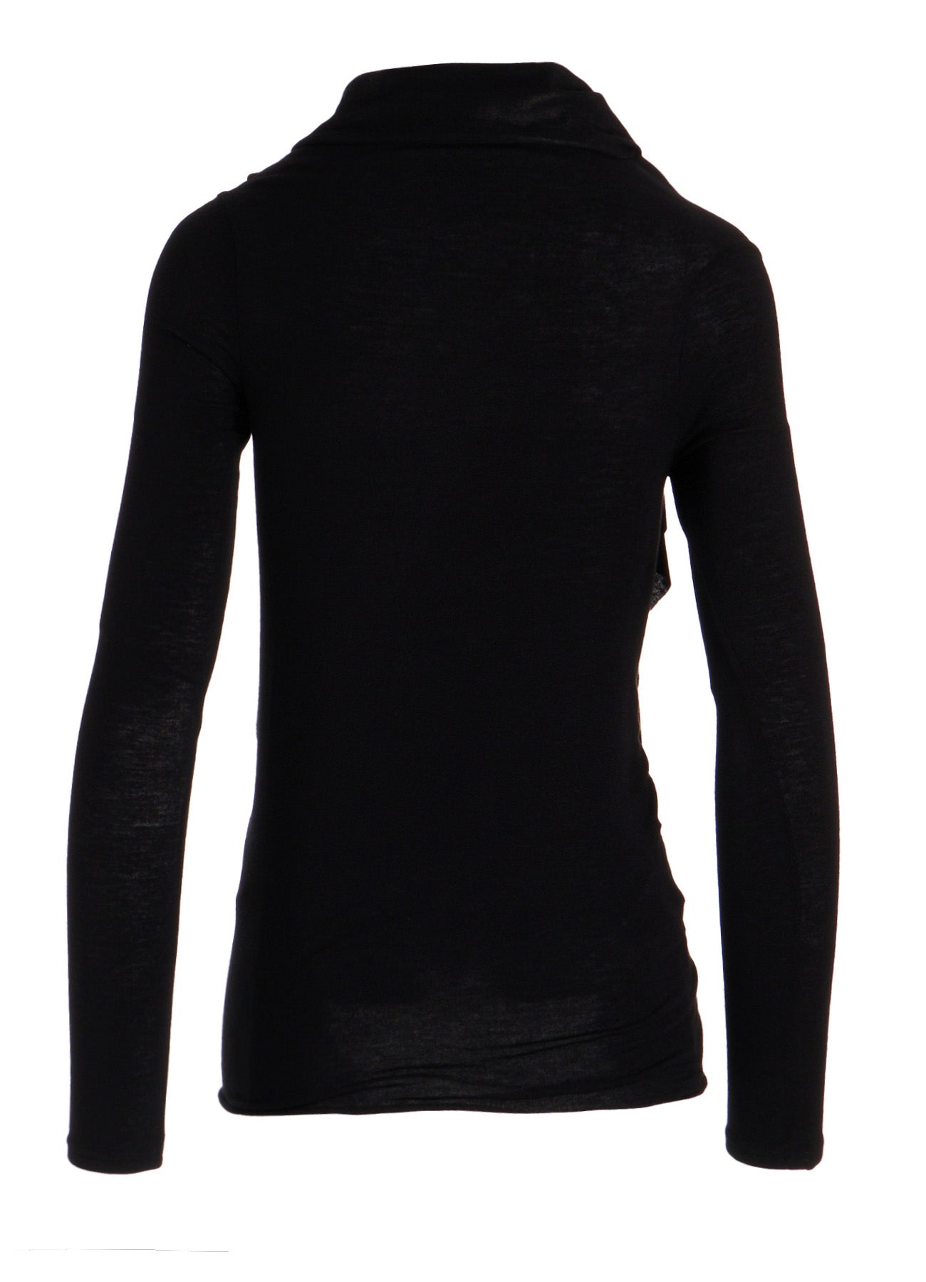 GAUZE STRETCH JERSEY DRAPED T