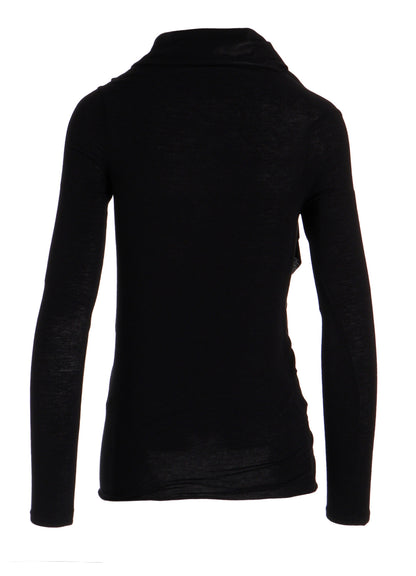 GAUZE STRETCH JERSEY DRAPED T