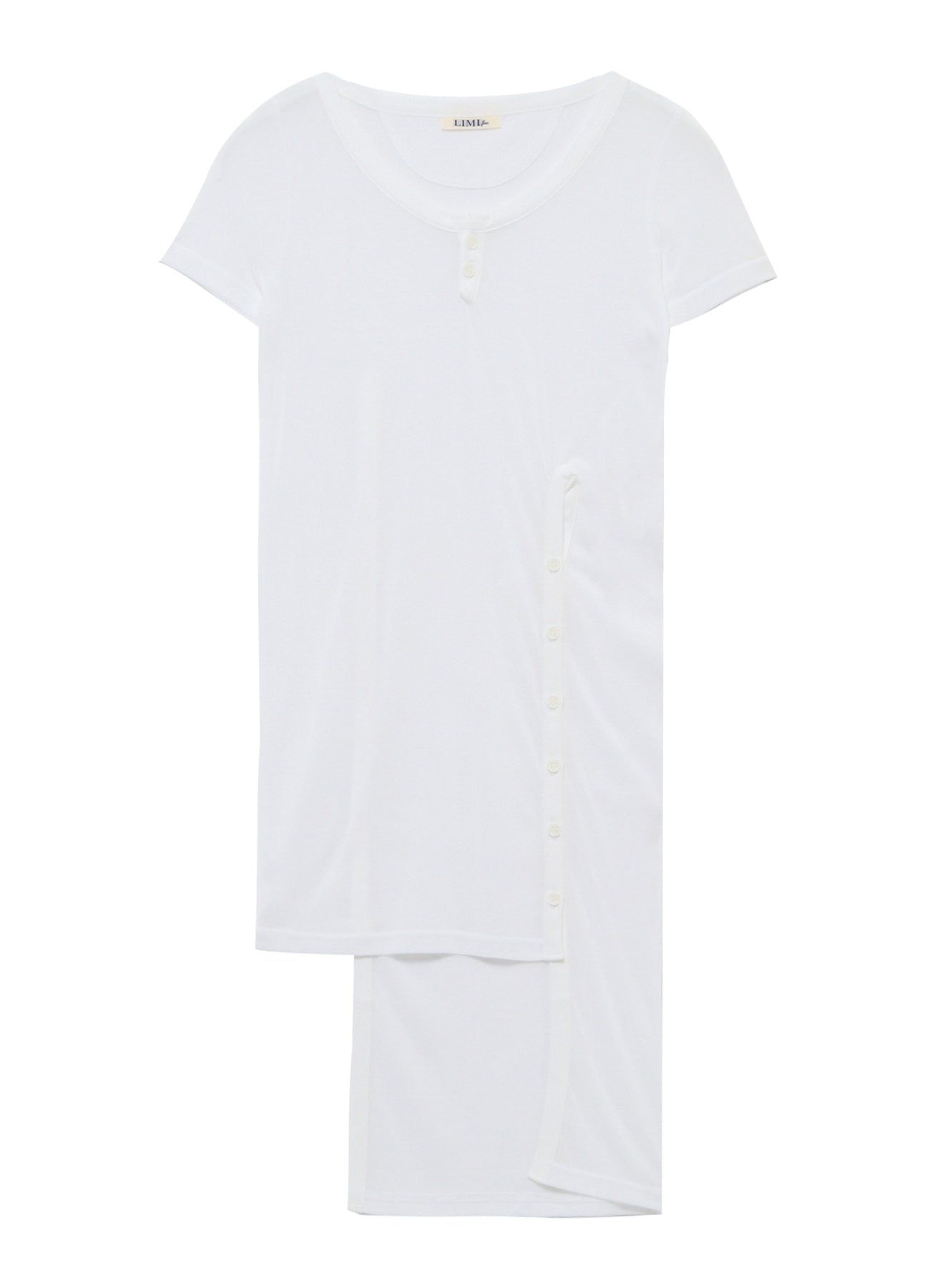 HIGH TWIST JERSEY KEY NECK SIDE SLIT – THE SHOP YOHJI YAMAMOTO