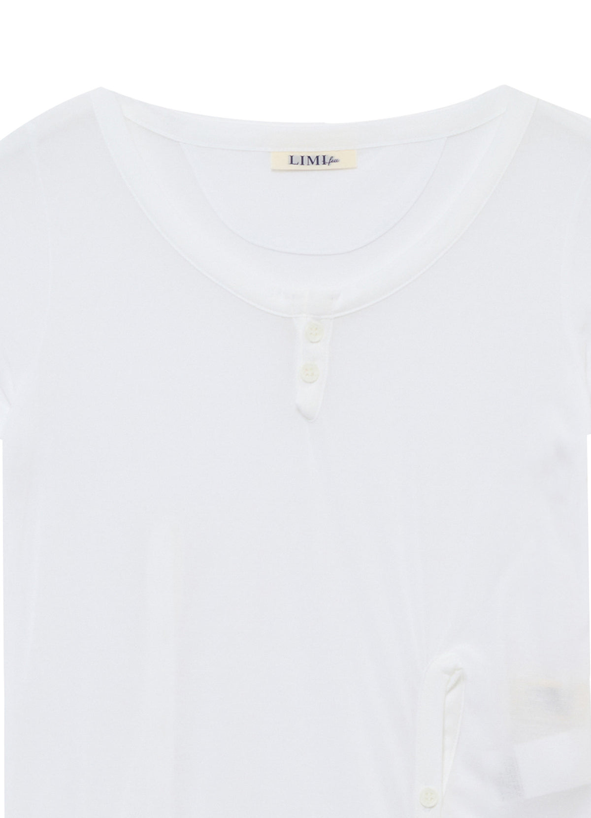 HIGH TWIST JERSEY KEY NECK SIDE SLIT