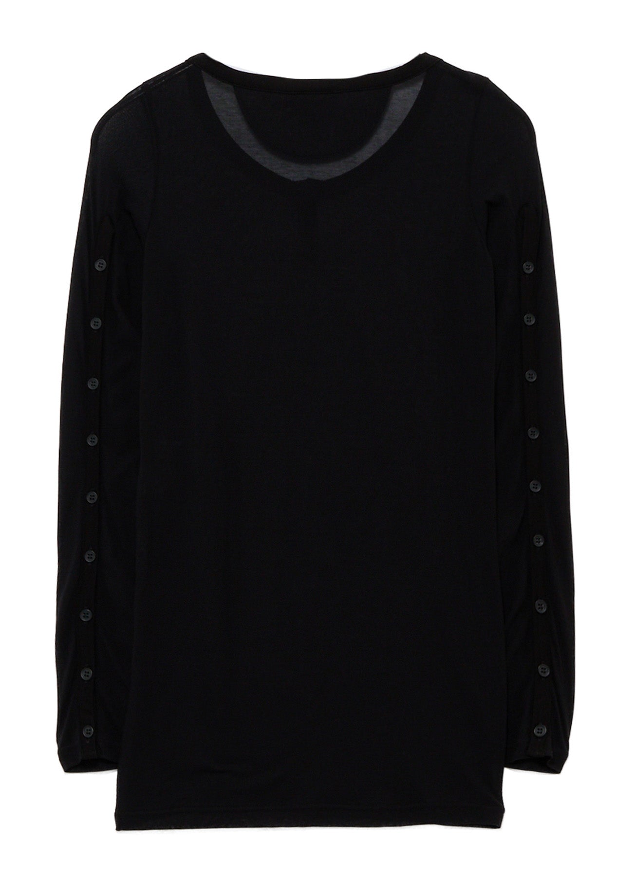 HIGH TWIST JERSEY KEY NECK BUTTON SLIT – THE SHOP YOHJI YAMAMOTO