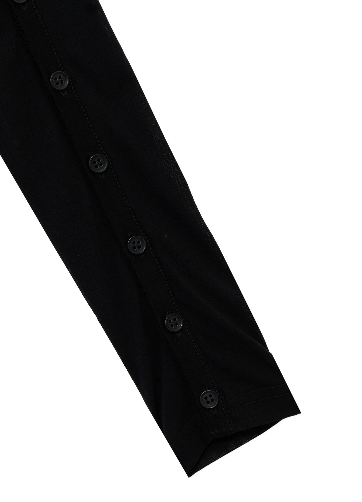 HIGH-TWIST JERSEY BUTTON SLEEVE CARDIGAN