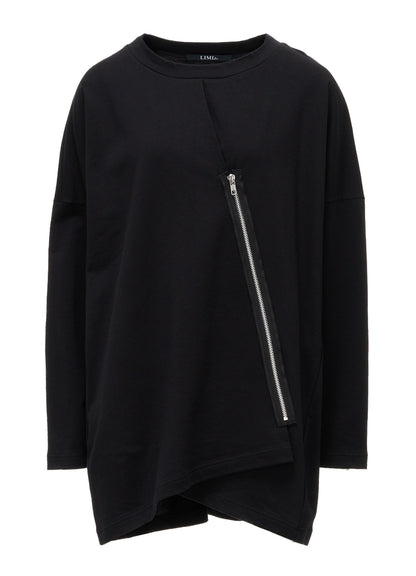 FRENCH TERRY FRONT ZIP LONG SLEEVE