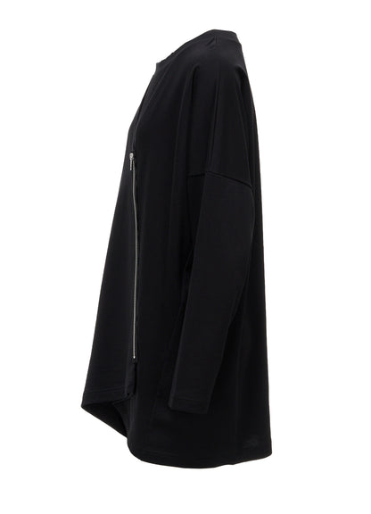 FRENCH TERRY FRONT ZIP LONG SLEEVE