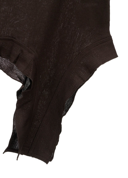 LYOCELL / COTTON RIB HEM DESIGN TANK TOP