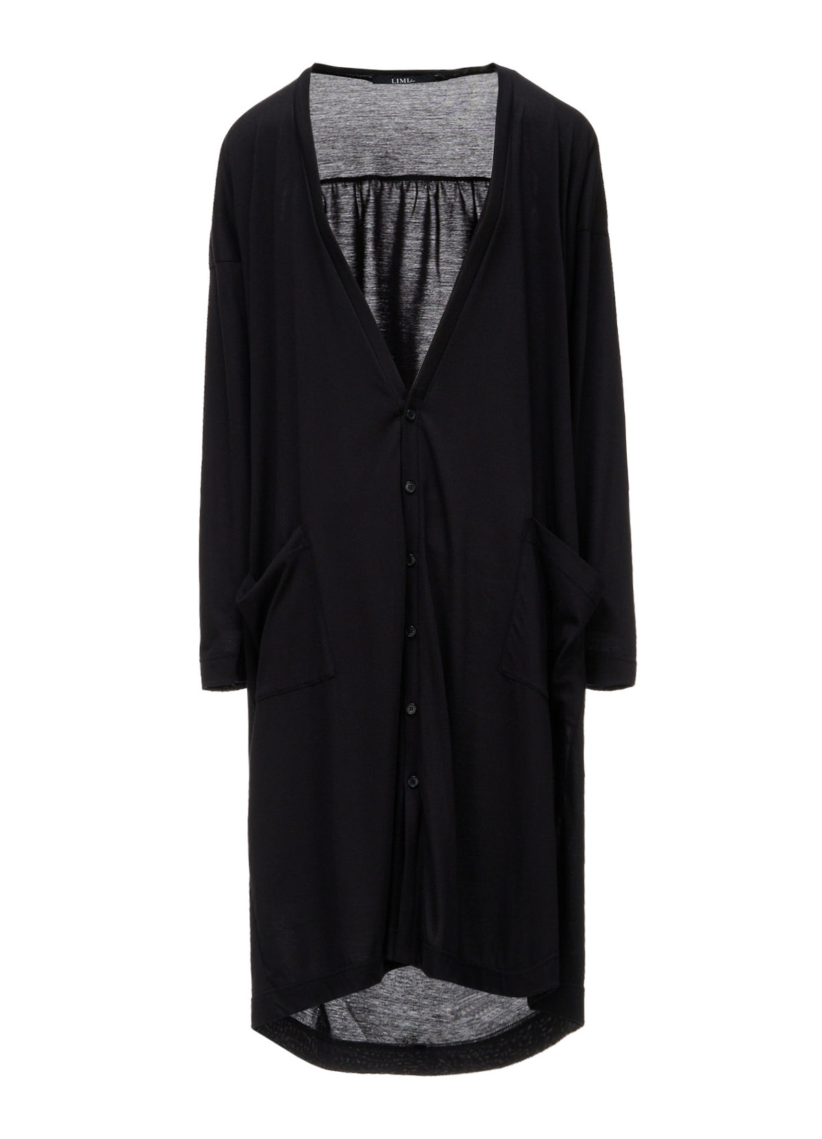 CELLULOSE/C JERSEY DROP-SHOULDER CARDIGAN
