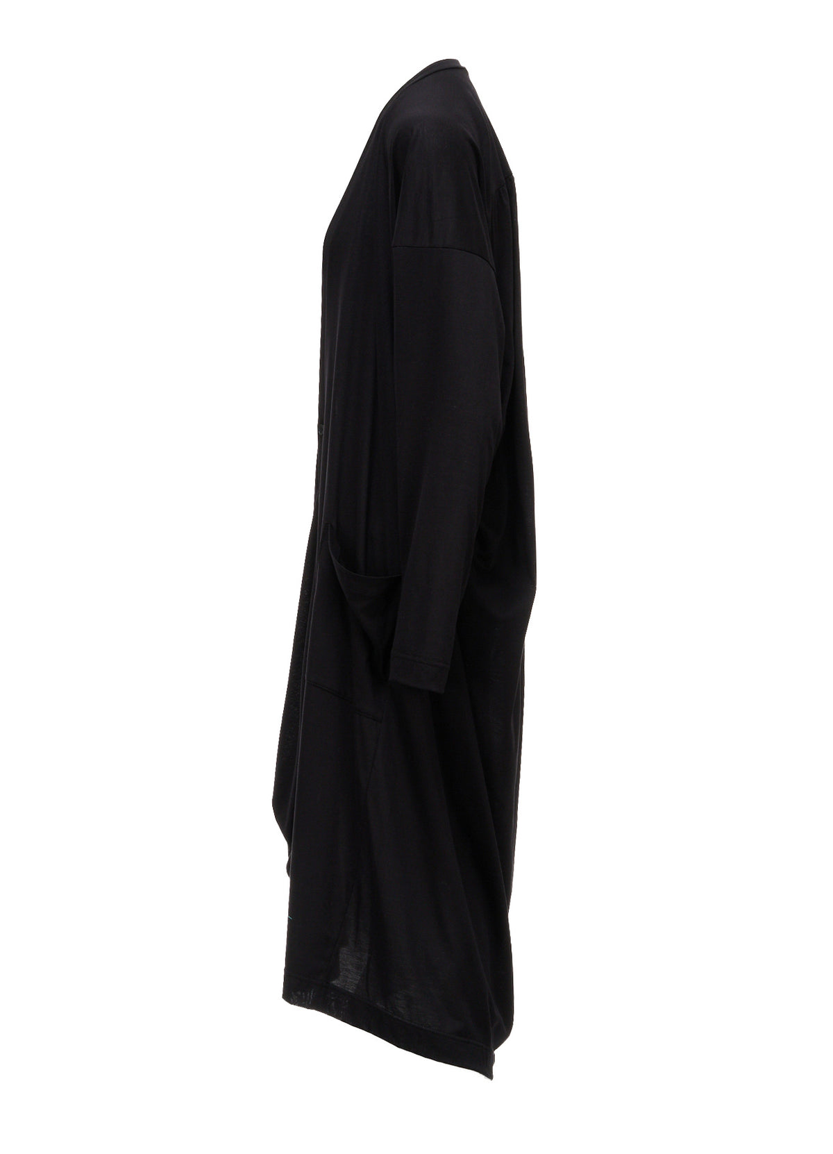 CELLULOSE/C JERSEY DROP-SHOULDER CARDIGAN