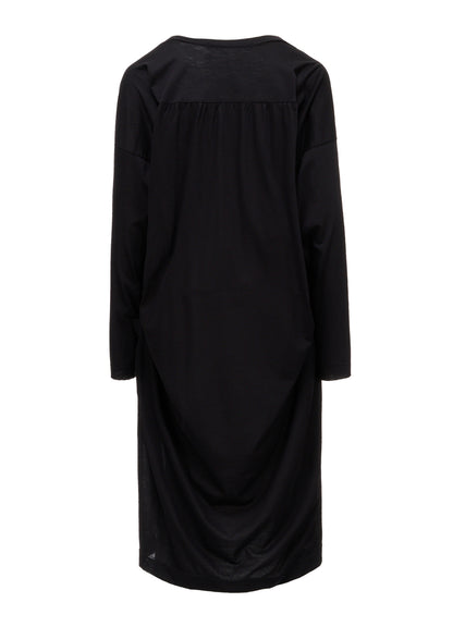 CELLULOSE/C JERSEY DROP-SHOULDER CARDIGAN