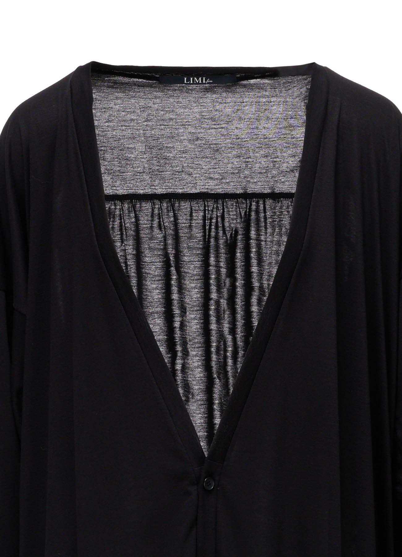 CELLULOSE/C JERSEY DROP-SHOULDER CARDIGAN – THE SHOP YOHJI YAMAMOTO