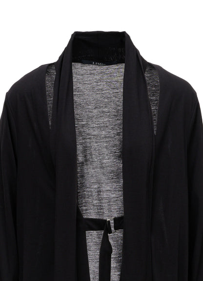 CELLULOSE/C JERSEY STOLE CARDIGAN