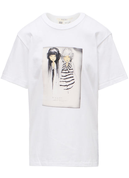 ERI PRINT B CREW NECK SHORT SLEEVE T-SHIRT