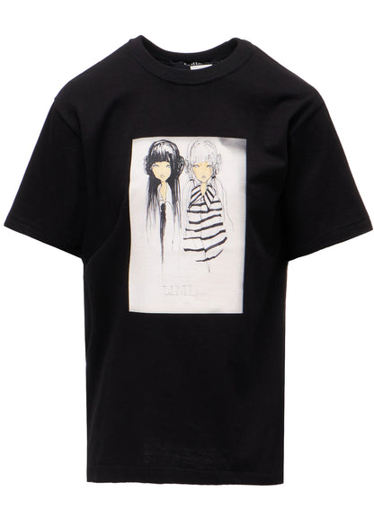 ERI PRINT B CREW NECK SHORT SLEEVE T-SHIRT
