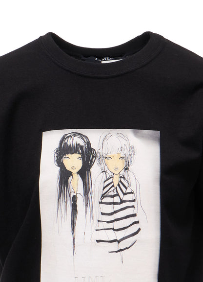 ERI PRINT B CREW NECK SHORT SLEEVE T-SHIRT