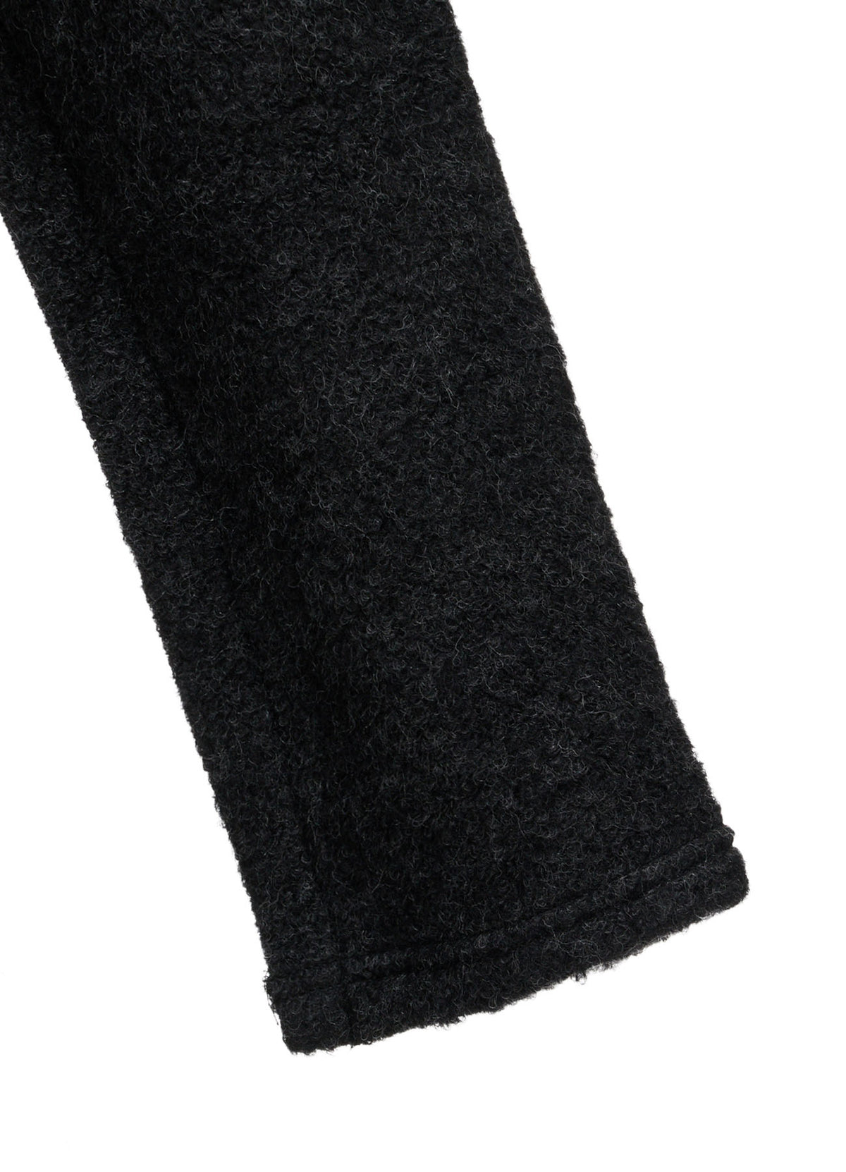 W/PE SHEEP PILE DRAPED LONG COAT
