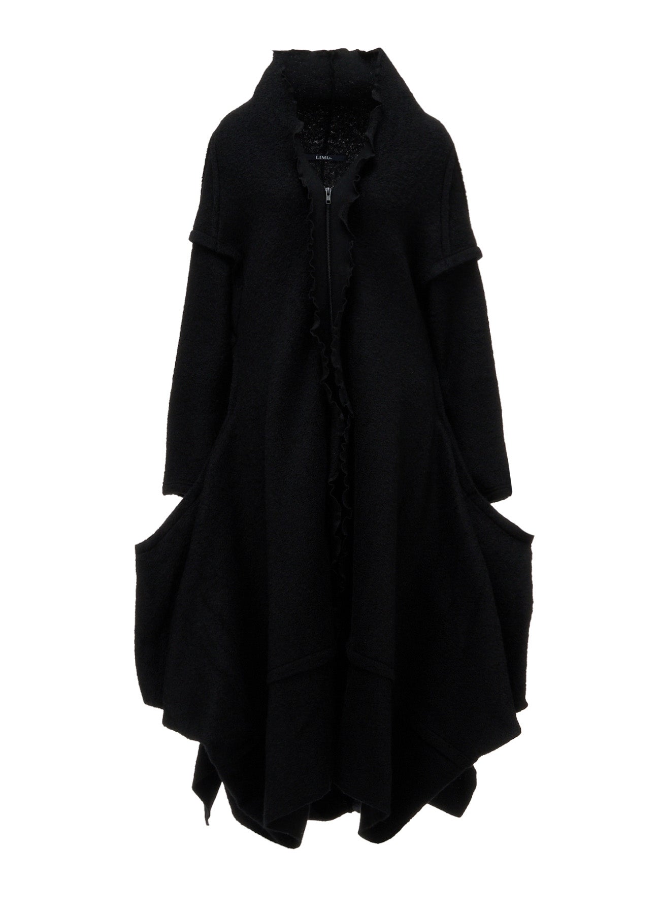 W/PE SHEEP PILE DRAPED LONG COAT – THE SHOP YOHJI YAMAMOTO