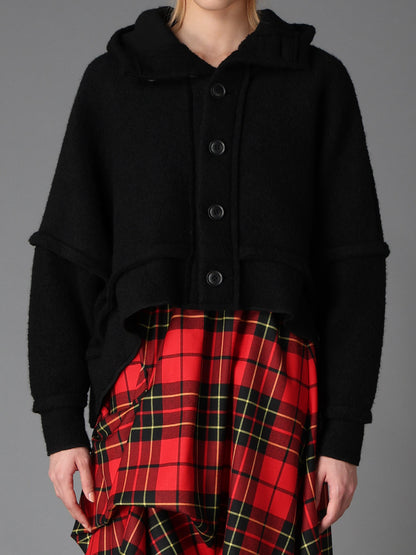 W/PE SHEEP PILE OUT SEAM DESIGN JACKET