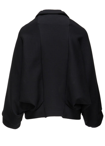 DOUBLE FACE JERSEY DOLMAN SLEEVE SINGLE COAT