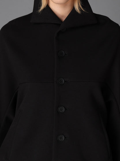 DOUBLE FACE JERSEY DOLMAN SLEEVE SINGLE COAT