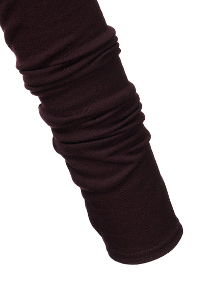 W/ SINGLE JERSEY HOODED SCARF DRESS