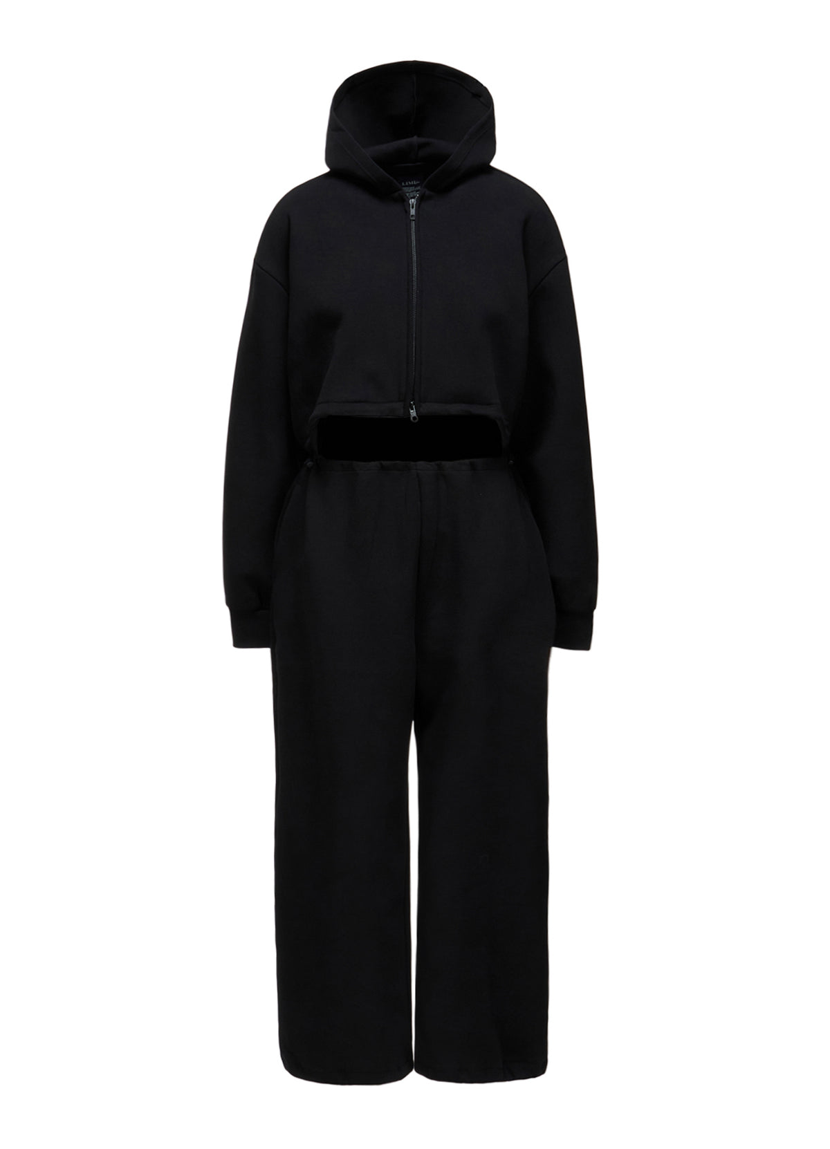 DOUBLE FACE JERSEY PARKA STYLE JUMPSUIT