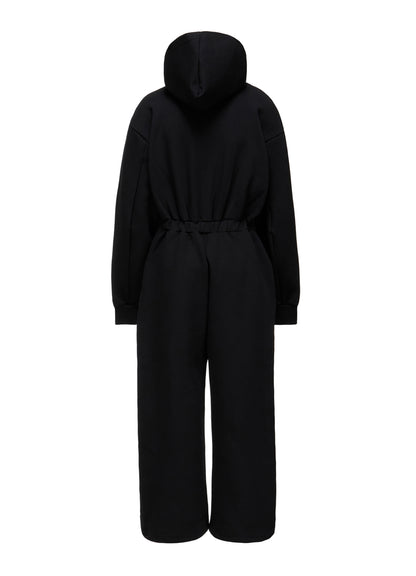 DOUBLE FACE JERSEY PARKA STYLE JUMPSUIT