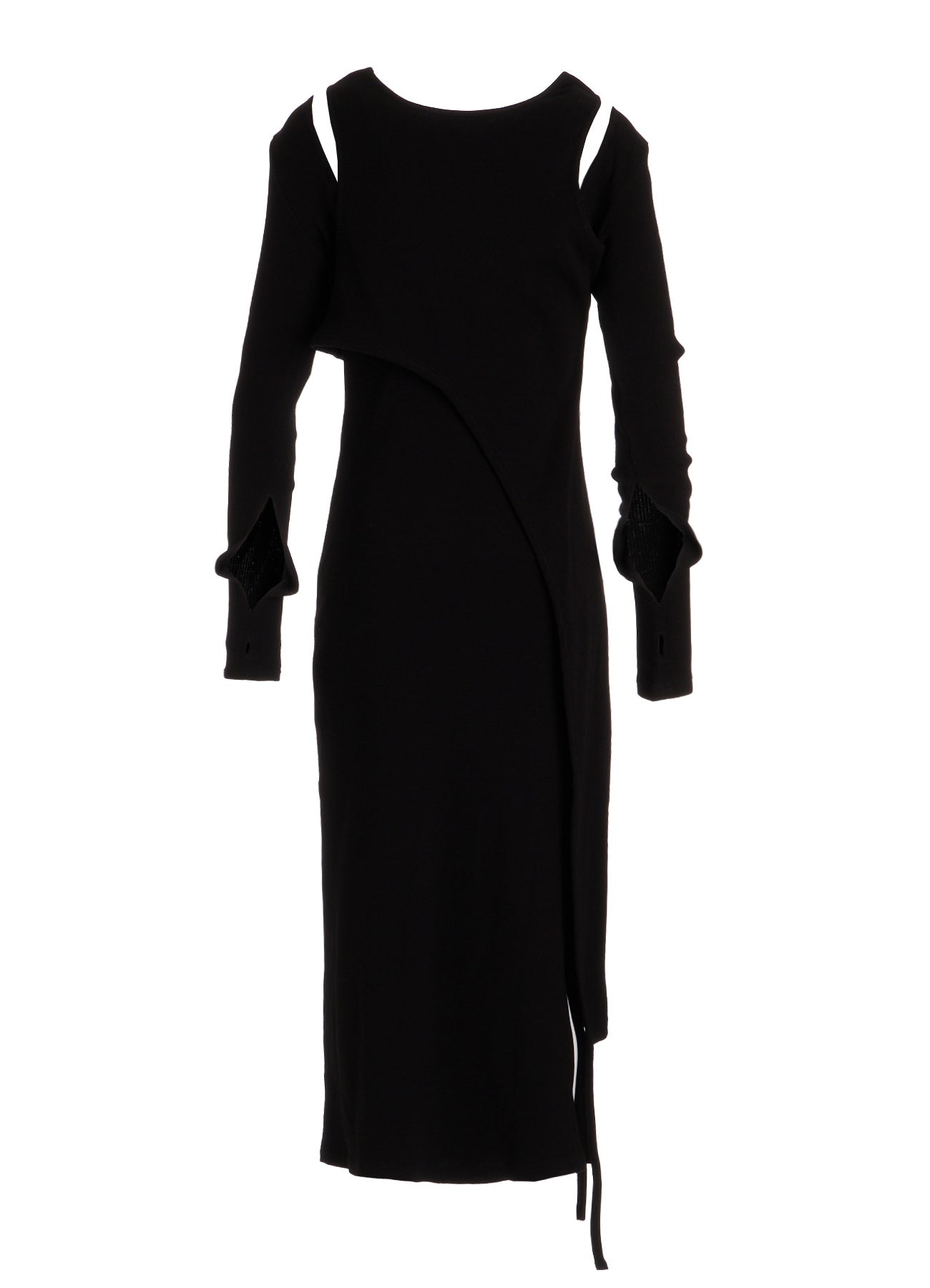 C/ RIB LAYERED DESIGN DRESS