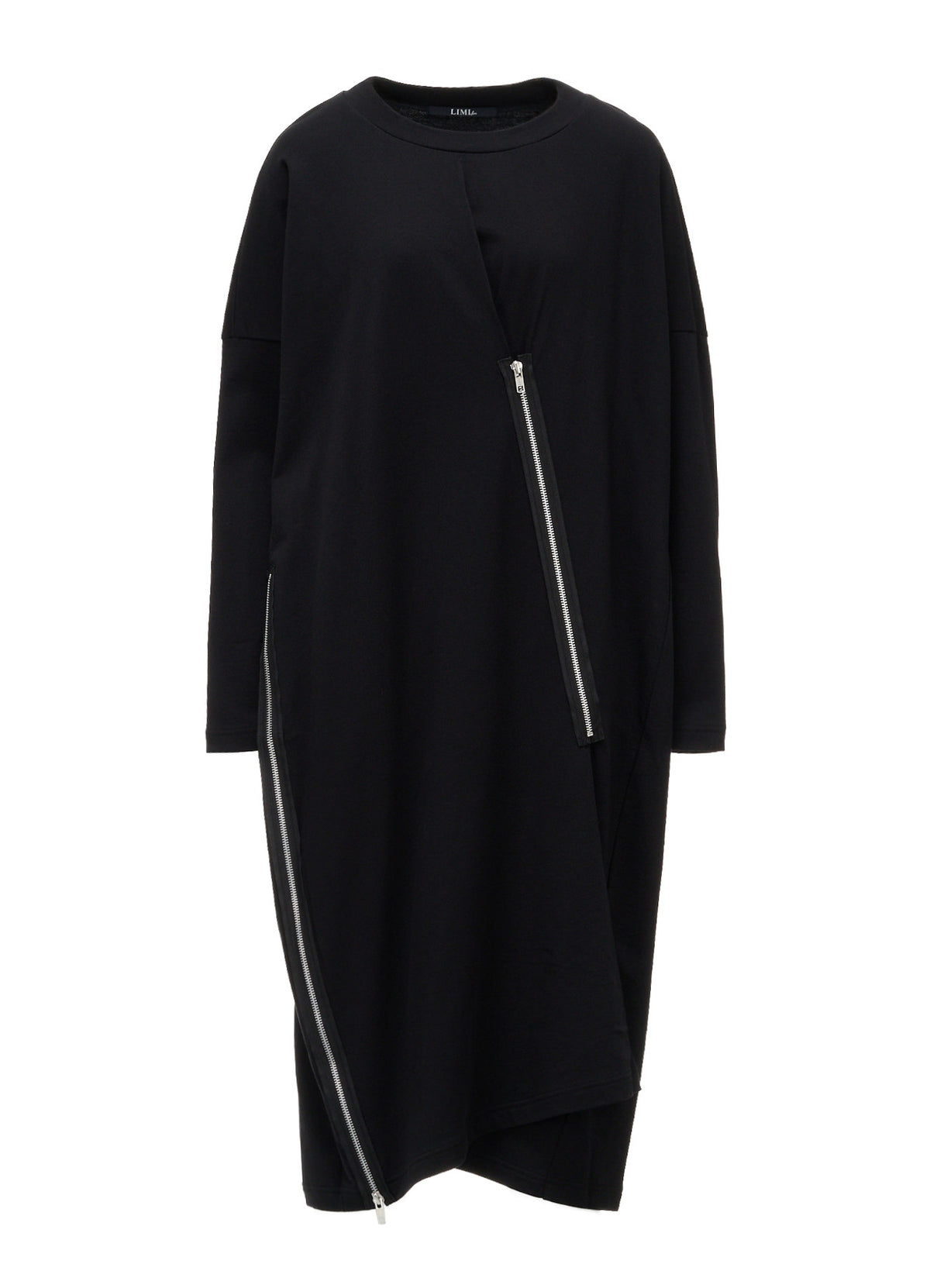 FRENCH TERRY ZIP LONG TUNIC TOP