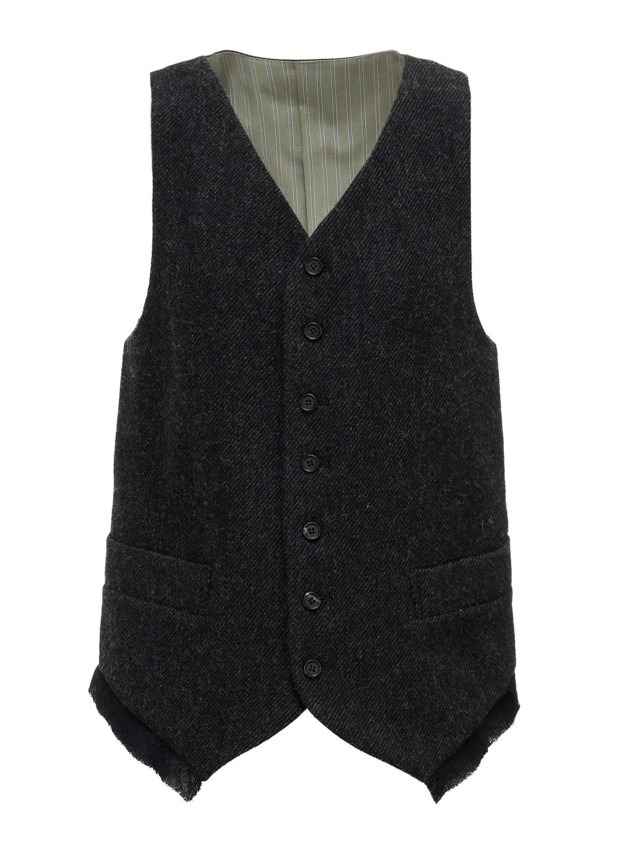 TOP DYED TWEED SINGLE VEST