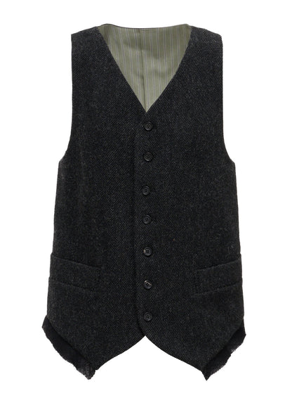 TOP DYED TWEED SINGLE VEST