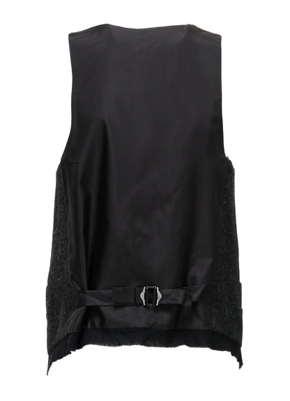 TOP DYED TWEED SINGLE VEST