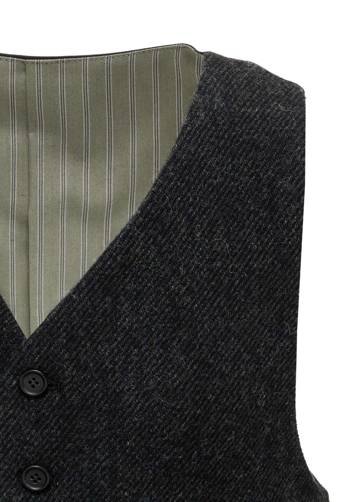 TOP DYED TWEED SINGLE VEST