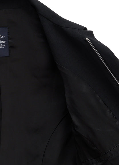 WOOL GABARDINE  ZIP PANEL BLOUSON