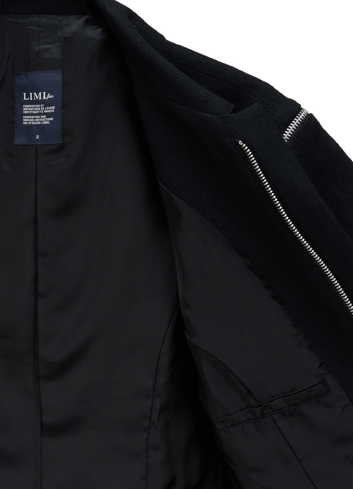 W/ SERGE  ZIP PANEL BLOUSON