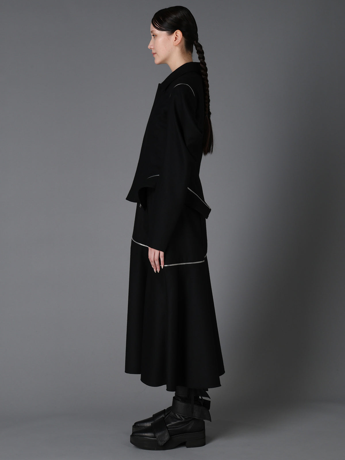 W/ SERGE  ZIP PANEL BLOUSON