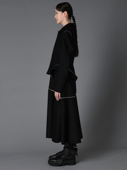 W/ SERGE  ZIP PANEL BLOUSON