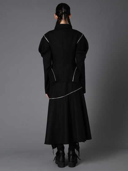 W/ SERGE  ZIP PANEL BLOUSON