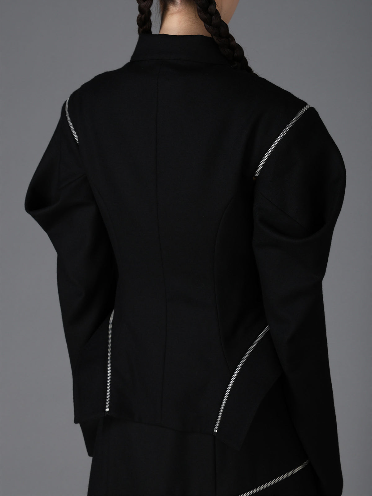 W/ SERGE  ZIP PANEL BLOUSON