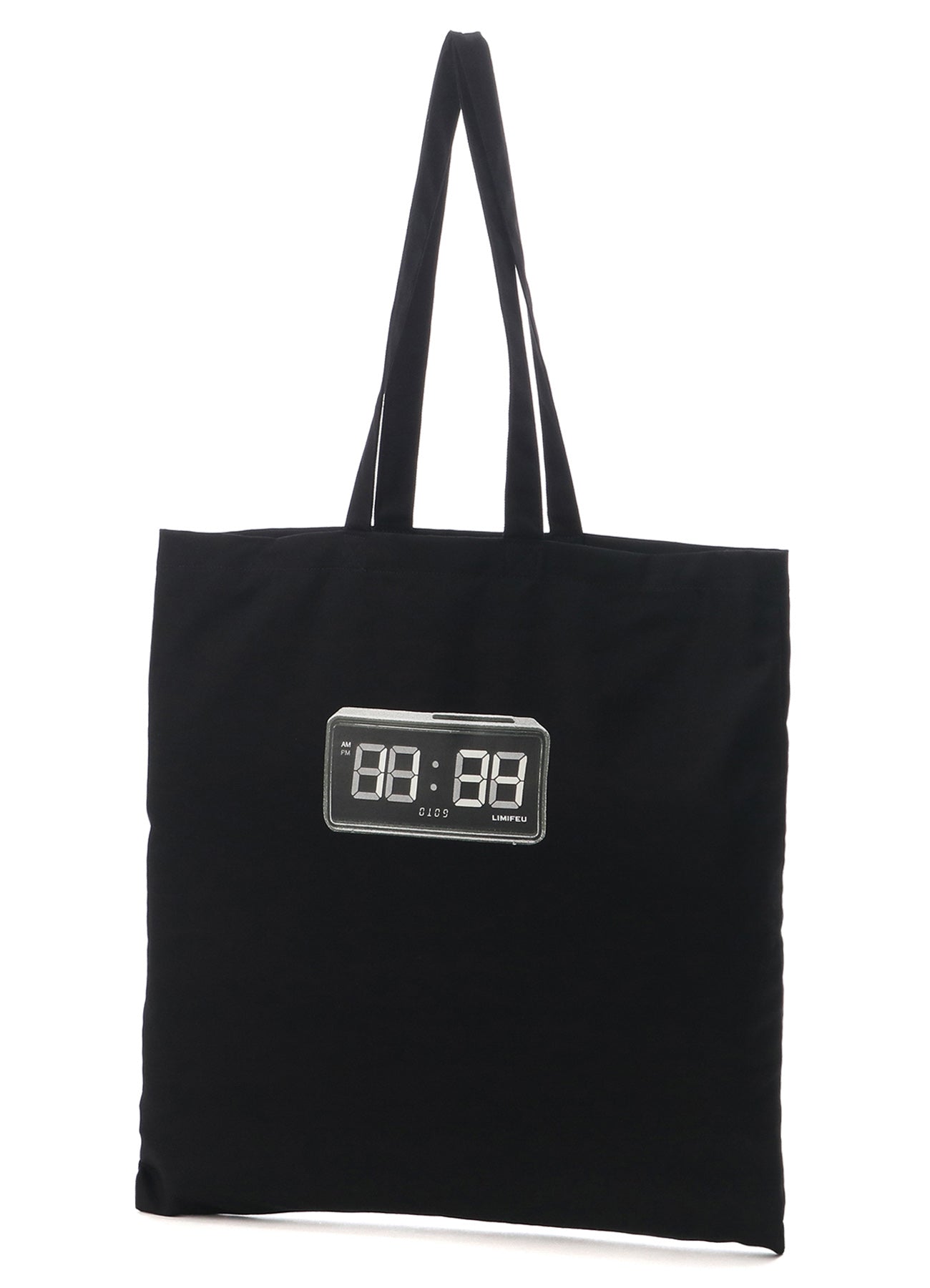 Clock Print Cotton Tote Bag