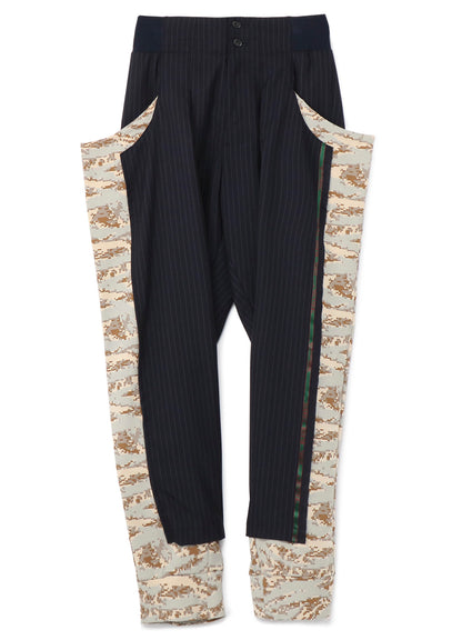 W/Pe Stripe Panel Design Pants