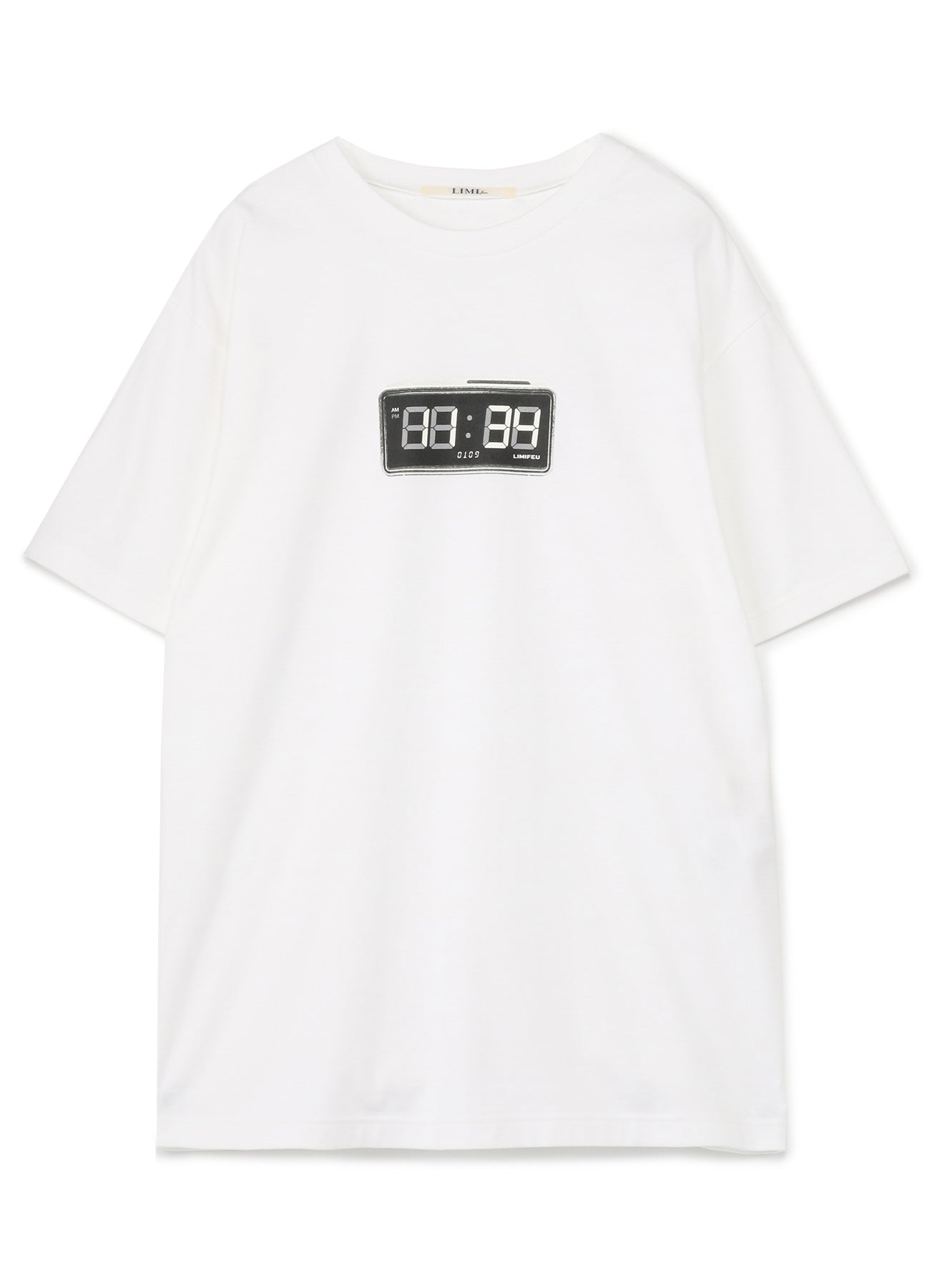 Clock Print Oversized T-Shirt