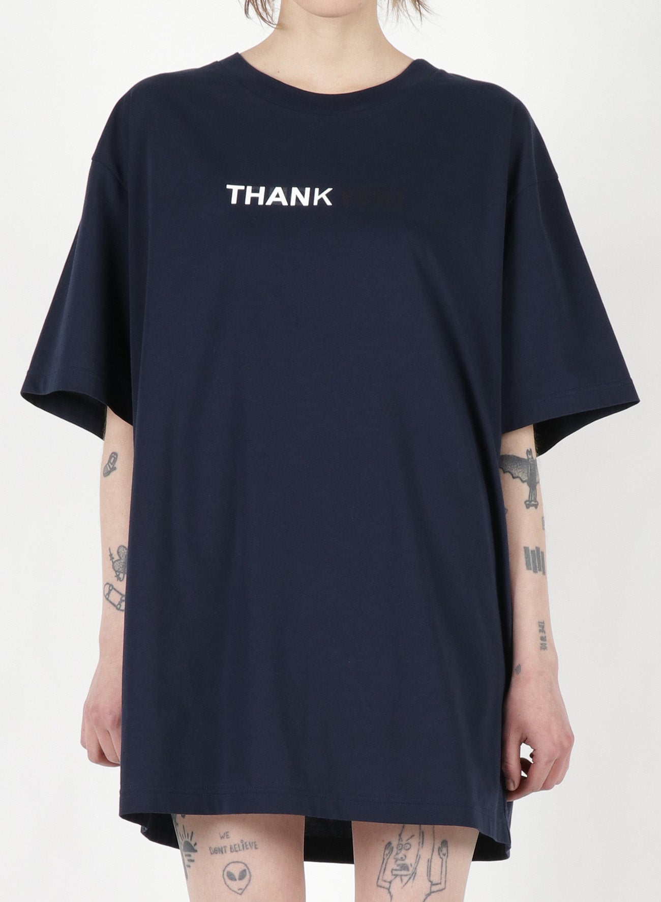 Fu*k You Print Oversized T-Shirt