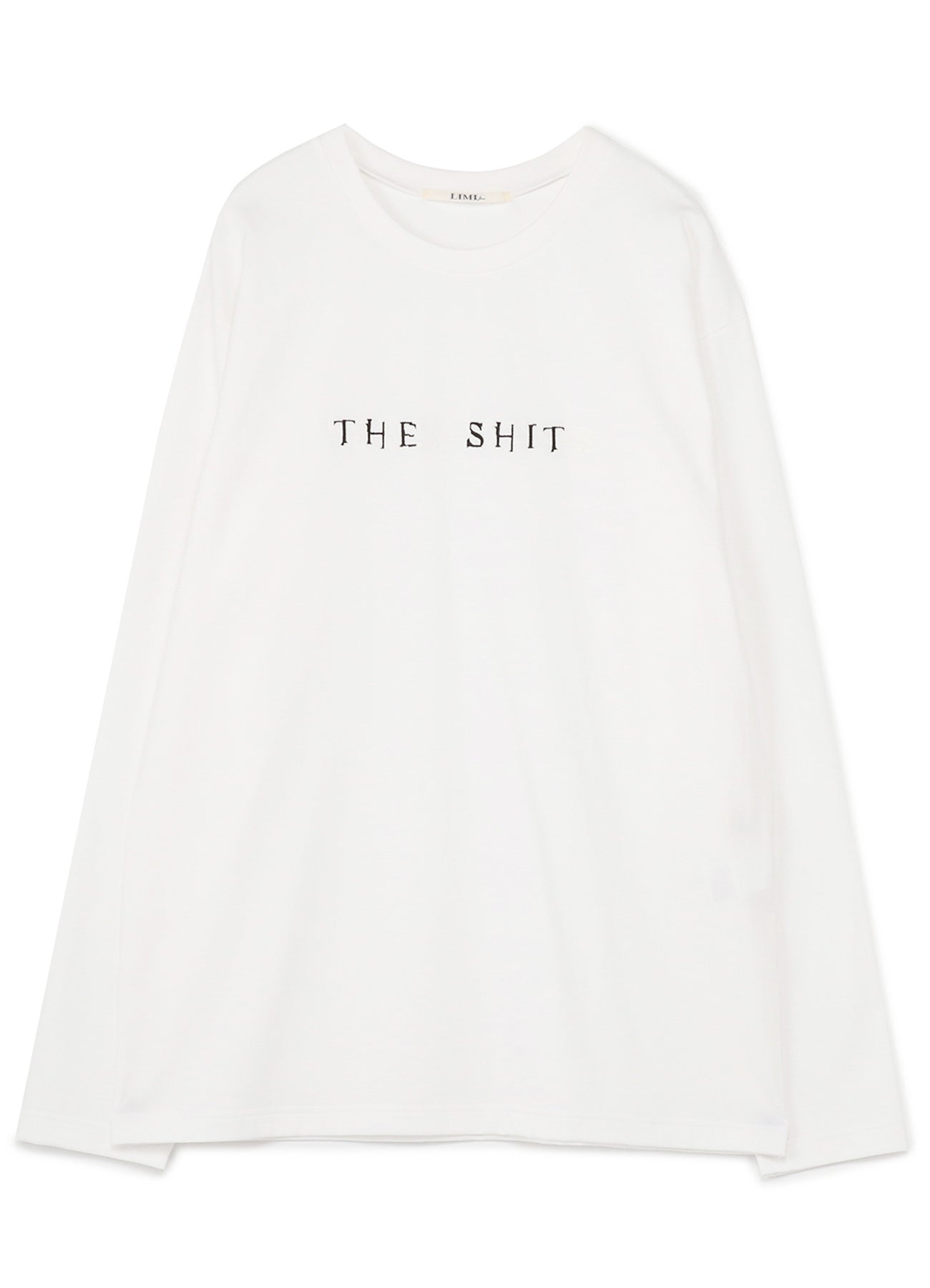 THE SHITS Embroidery Oversized Long T-Shirt