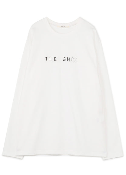 THE SHITS Embroidery Oversized Long T-Shirt