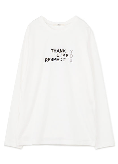 FU*K YOU Embroidery Oversized Long T-Shirt