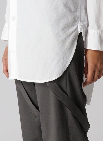 COTTON BROADCLOTH SHIRT WITH EPAULETTES