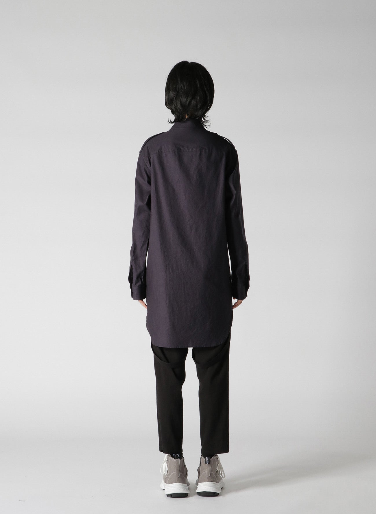 COTTON TWILL SHIRT WITH EPAULETTES